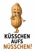 Küsschen aufs Nüsschen! 🥜 – Erdnuss-Post mit persönlicher Grusskarte